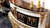 Royal And Exquisite Glossy Carving TV Unit